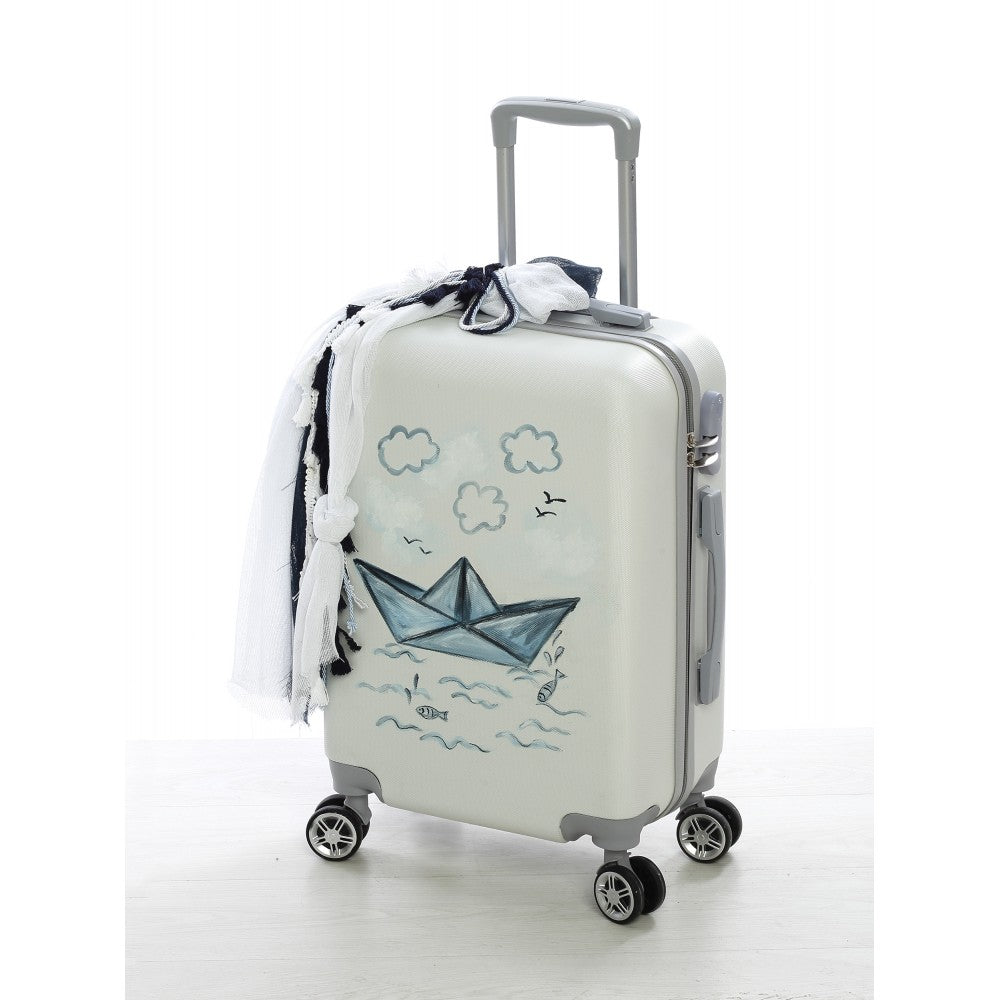 Σετ βάπτισης χάρτινο καραβάκι