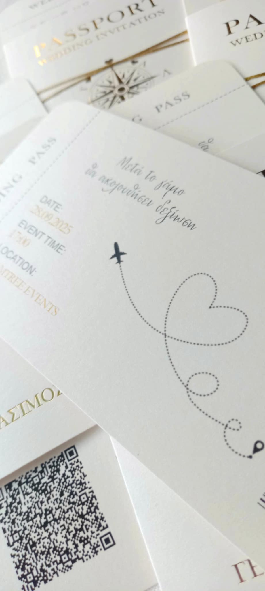 Προσκλητήριο γάμου - διαβατήριο