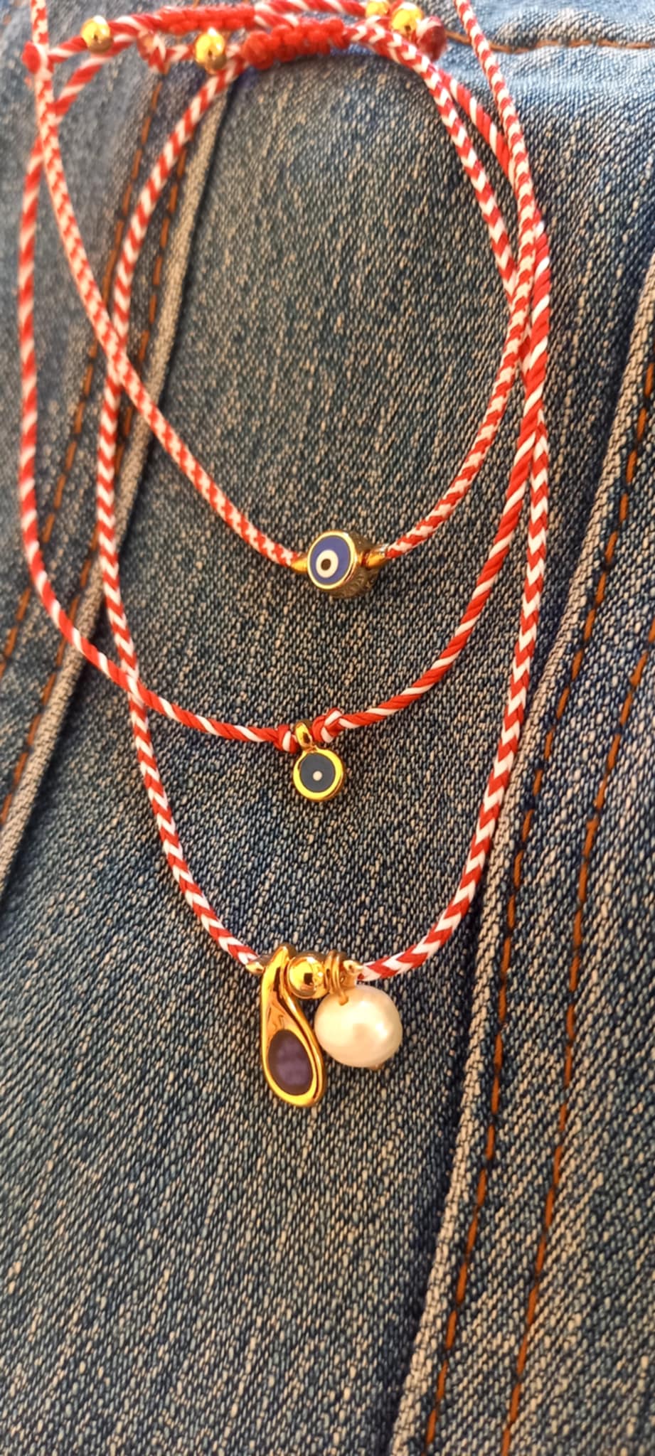 Βραχιόλι μαρτάκι με μίνι ματάκι