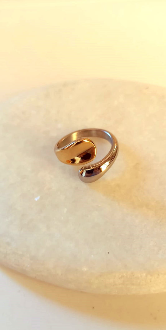 Δαχτυλίδι σε χρυσό-ασημί