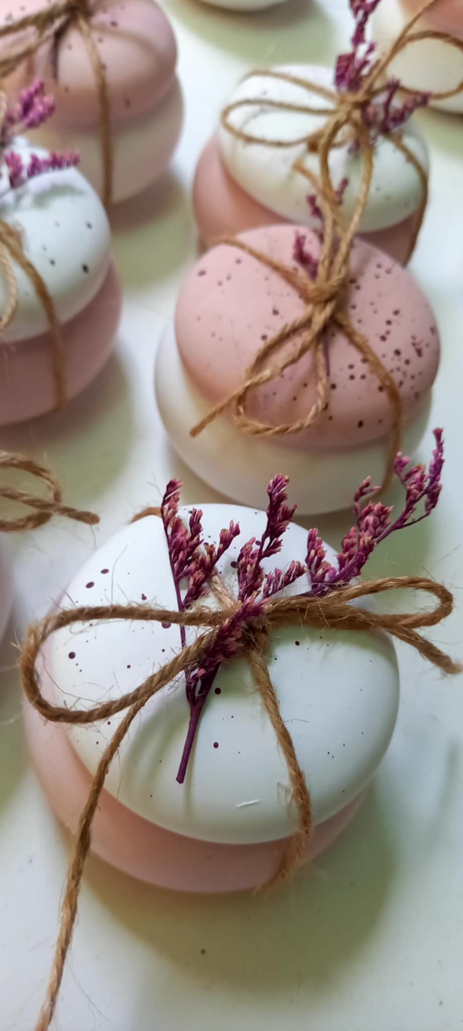 Μπομπονιέρα βάπτισης μπιζουτιέρα με πιτσίλες