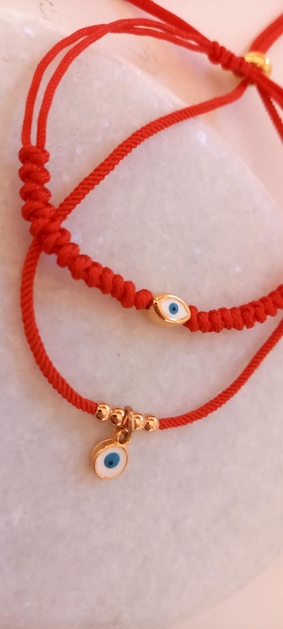 Βραχιόλι μαρτάκι με επιχρυσωμένο μάτι