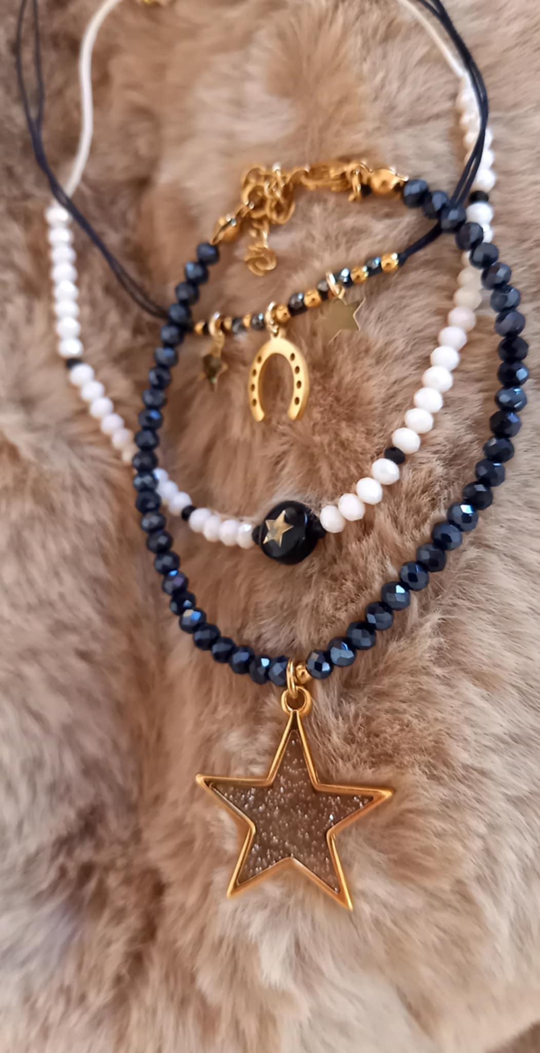 Βραχιόλι με κρύσταλλα και μοτίφ