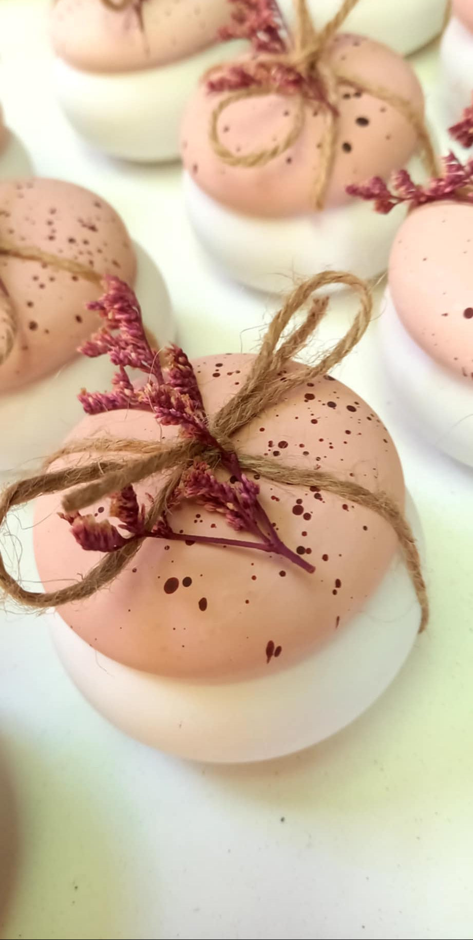 Μπομπονιέρα βάπτισης μπιζουτιέρα με πιτσίλες