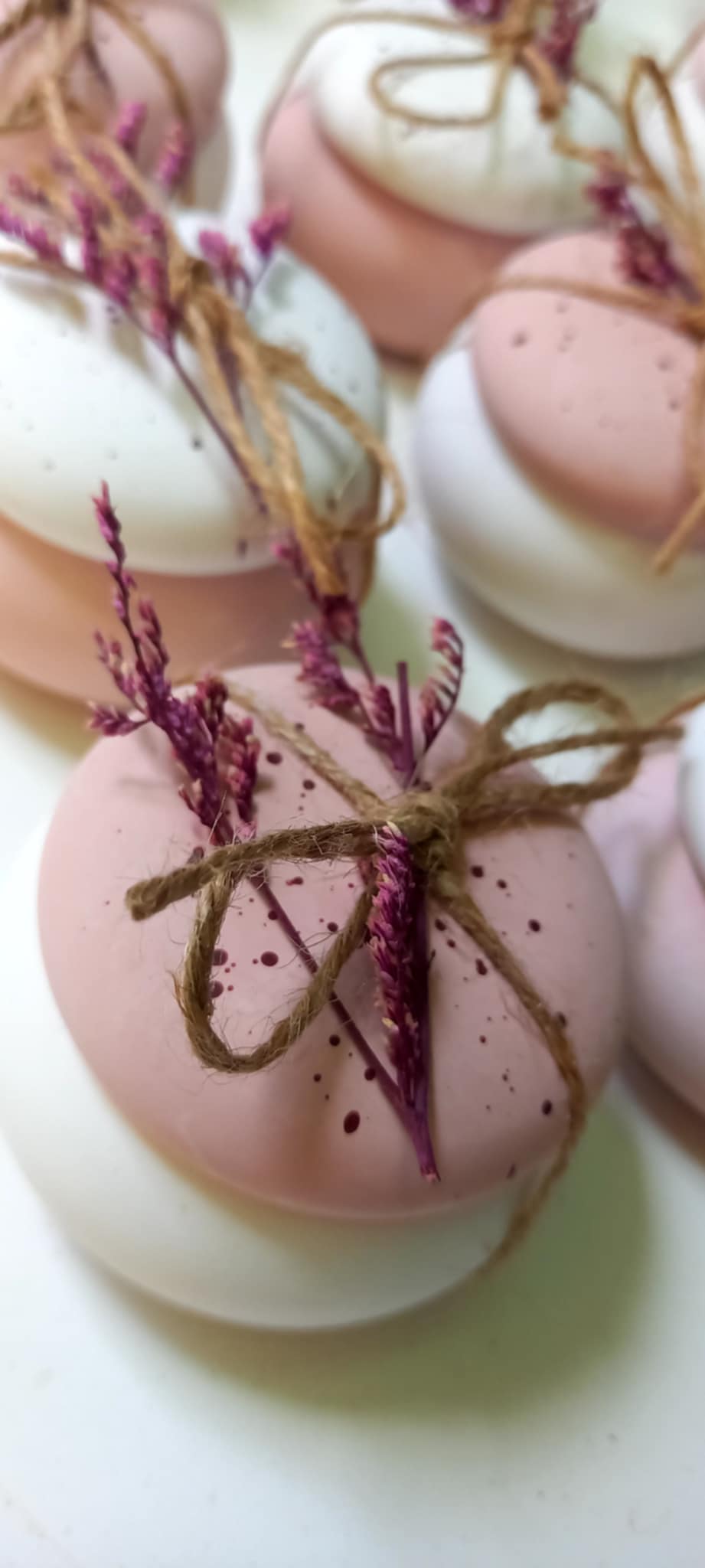 Μπομπονιέρα βάπτισης μπιζουτιέρα με πιτσίλες