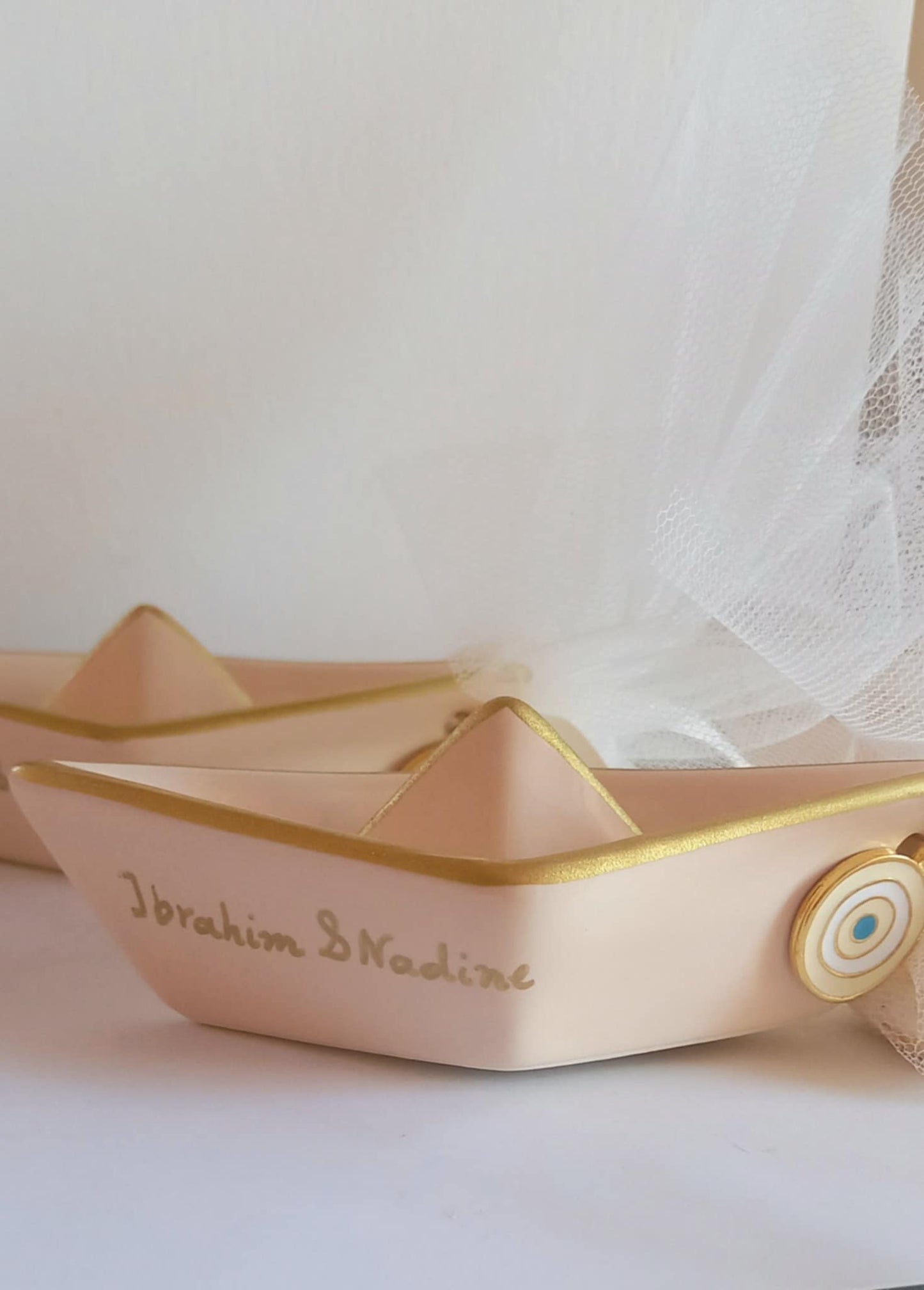 Μπομπονιέρα γάμου κεραμικό καράβι