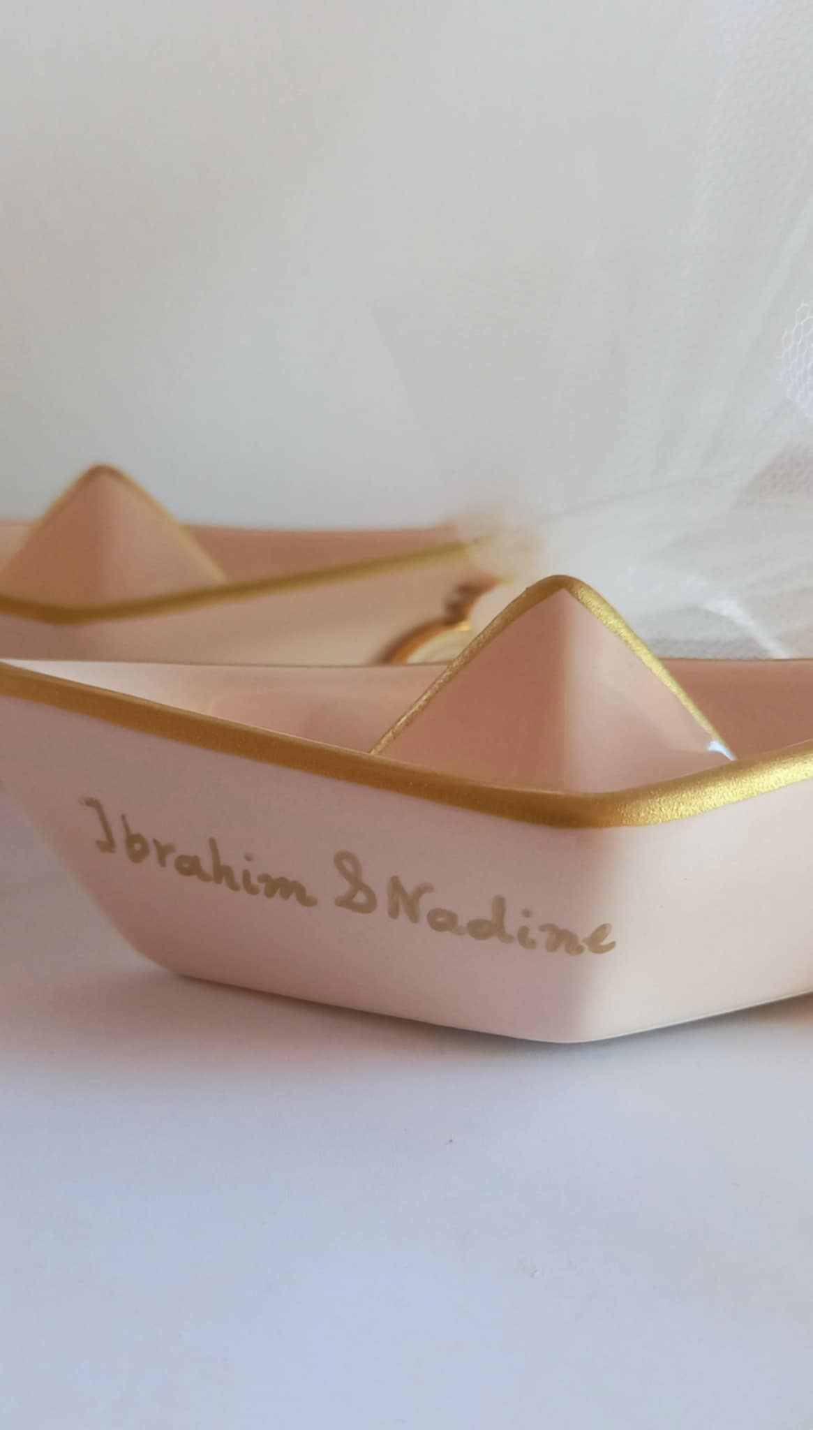 Μπομπονιέρα γάμου κεραμικό καράβι