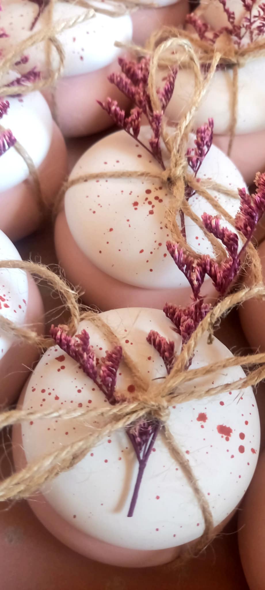 Μπομπονιέρα βάπτισης μπιζουτιέρα με πιτσίλες