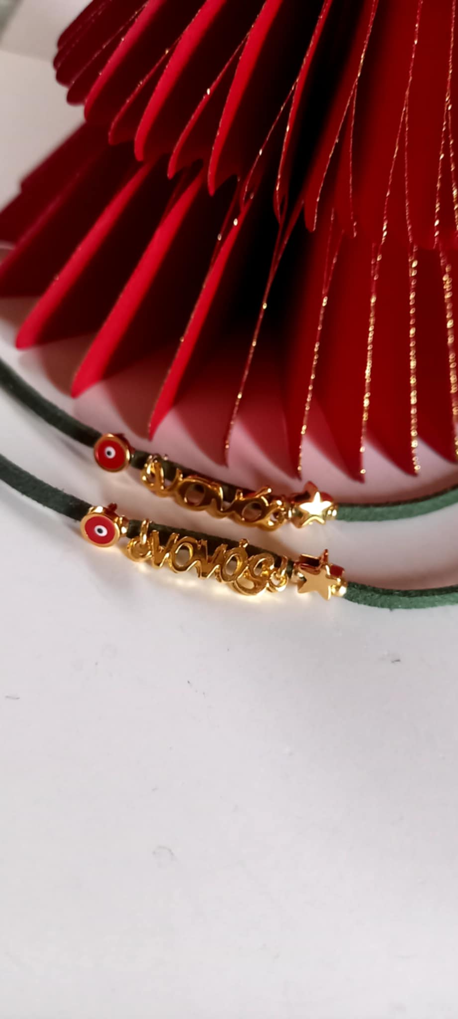 Μαρτυρικό βραχιόλι - γούρι μαμάς, νονάς, μπαμπά και νονού