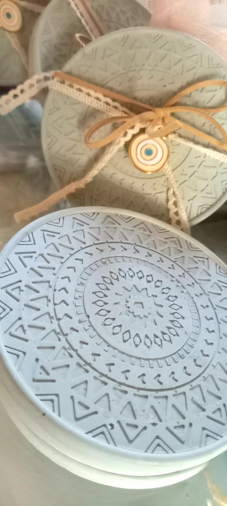 Μπομπονιέρα βάπτισης κεραμικό σουβέρ