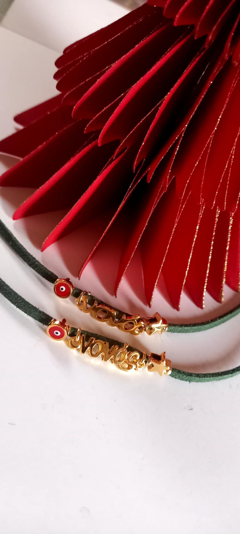 Μαρτυρικό βραχιόλι - γούρι μαμάς, νονάς, μπαμπά και νονού