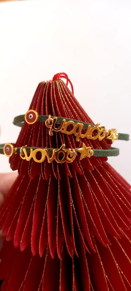 Μαρτυρικό βραχιόλι - γούρι μαμάς, νονάς, μπαμπά και νονού