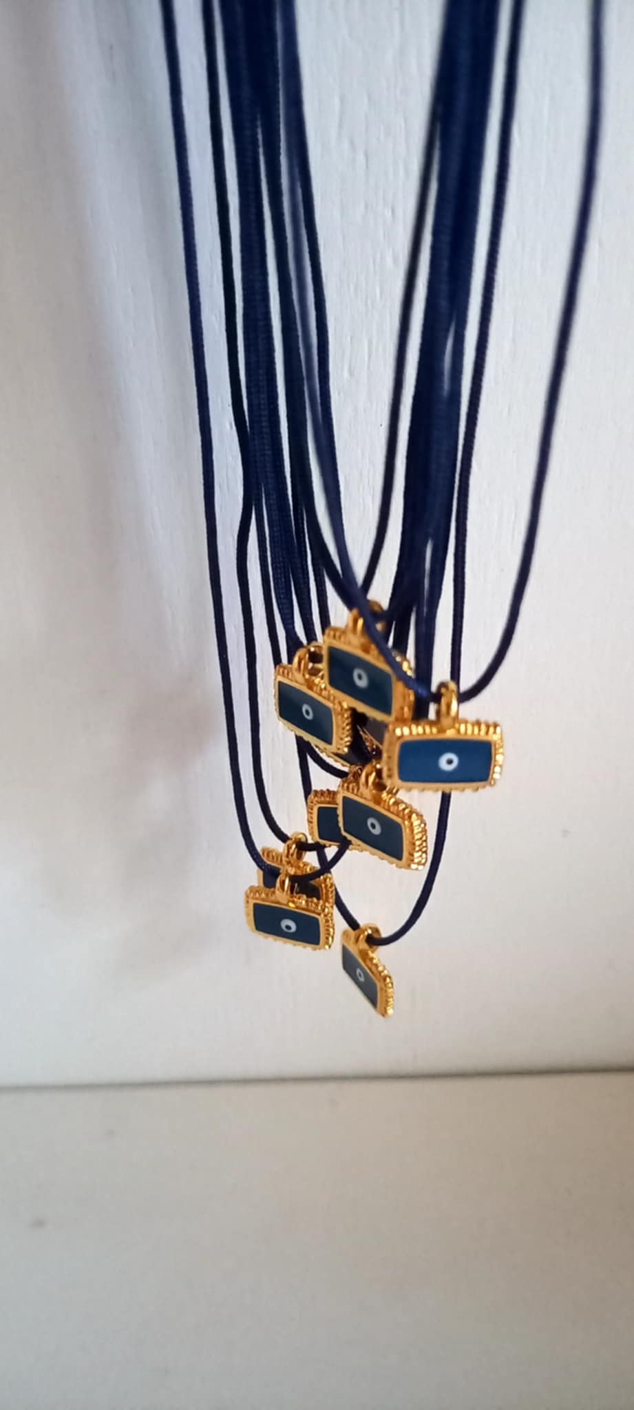 Μαρτυρικό βάπτισης για το λαιμό με boho στοιχείο με μάτι