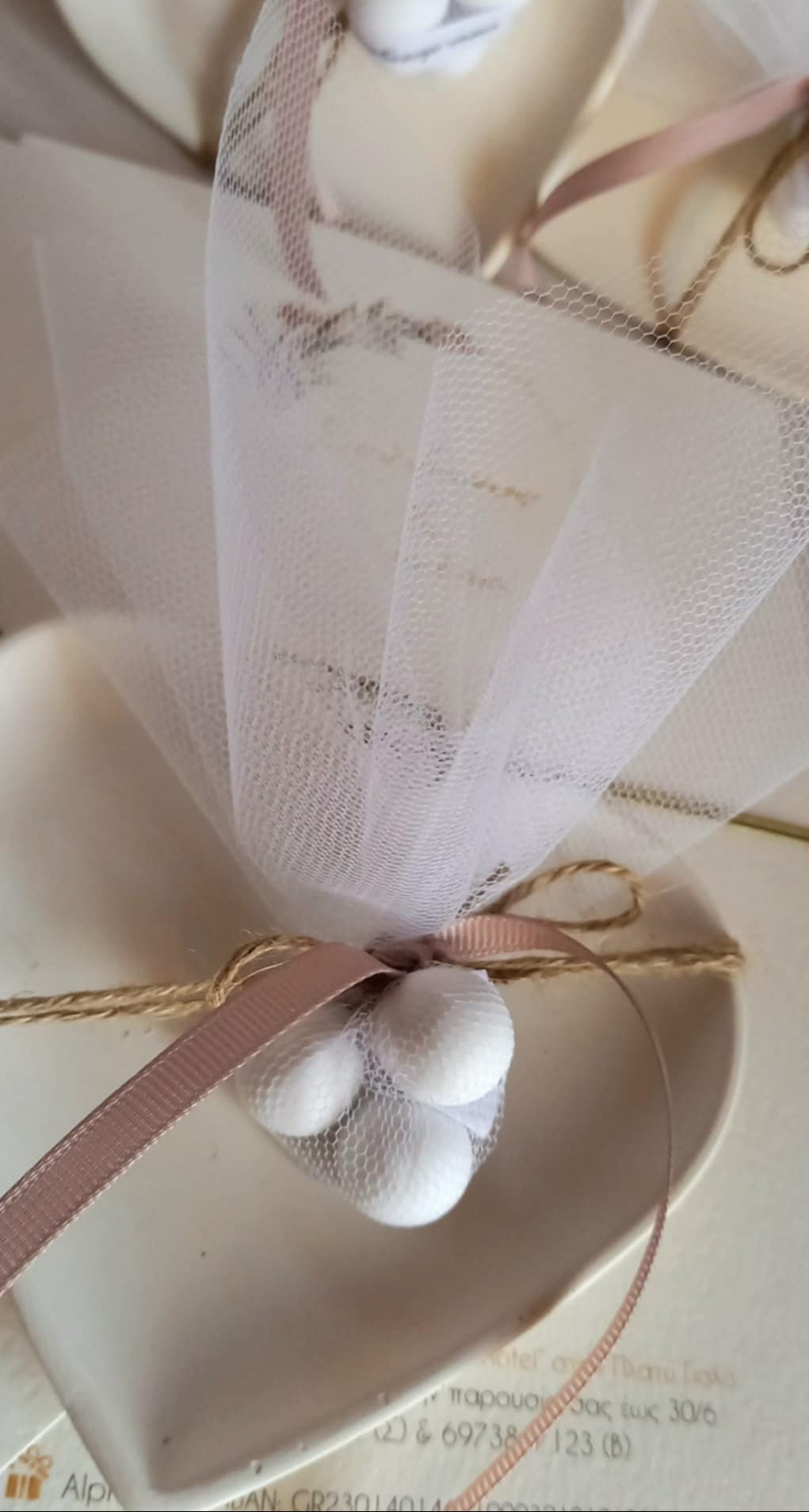 Μπομπονιέρα γάμου - βάπτισης κεραμική καρδιά