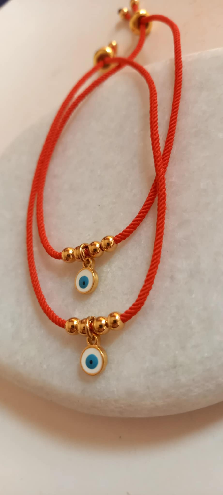 Βραχιόλι μαρτάκι με επιχρυσωμένο μάτι