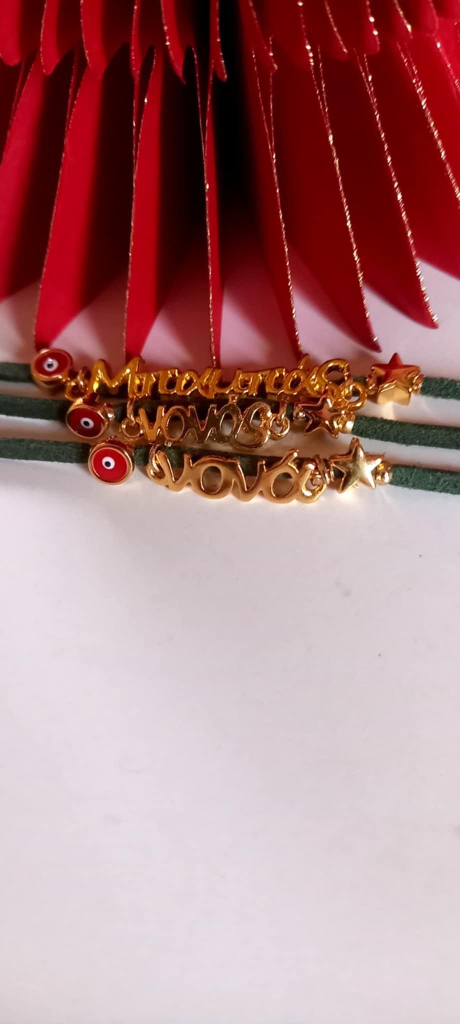 Μαρτυρικό βραχιόλι - γούρι μαμάς, νονάς, μπαμπά και νονού