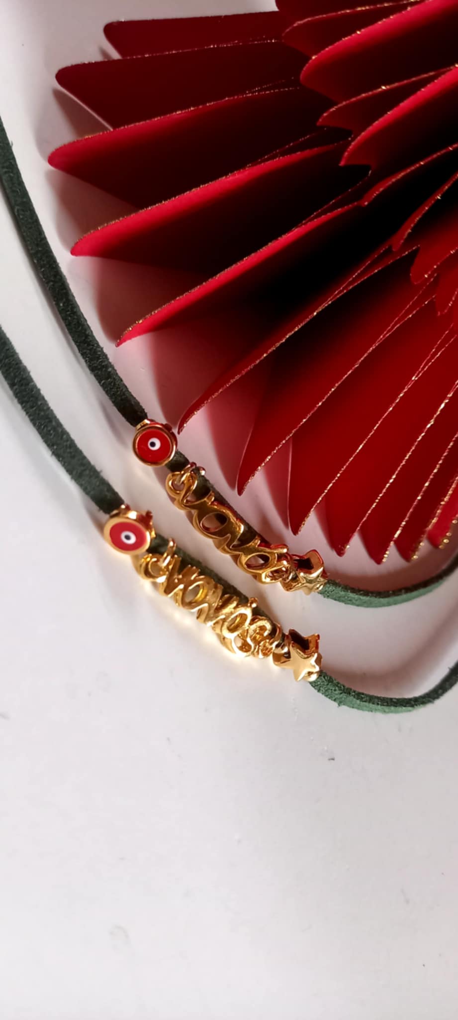 Μαρτυρικό βραχιόλι - γούρι μαμάς, νονάς, μπαμπά και νονού