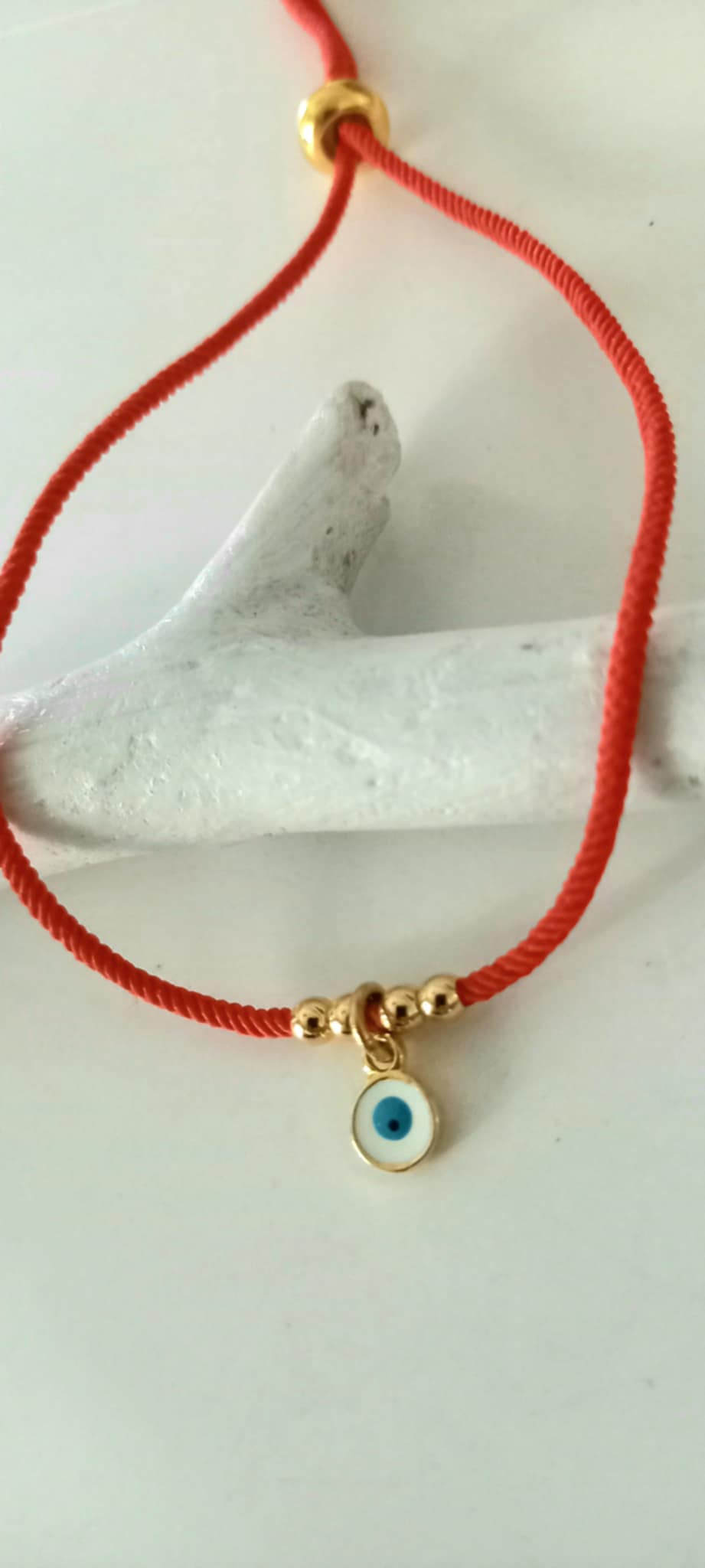 Βραχιόλι μαρτάκι με επιχρυσωμένο μάτι