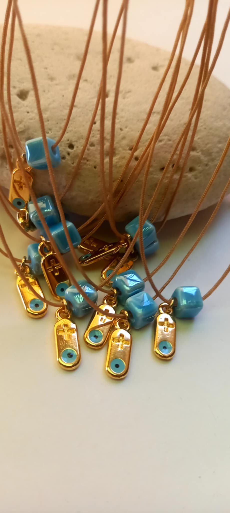 Μαρτυρικό βάπτισης με κεραμικό κύβο και σταυρό