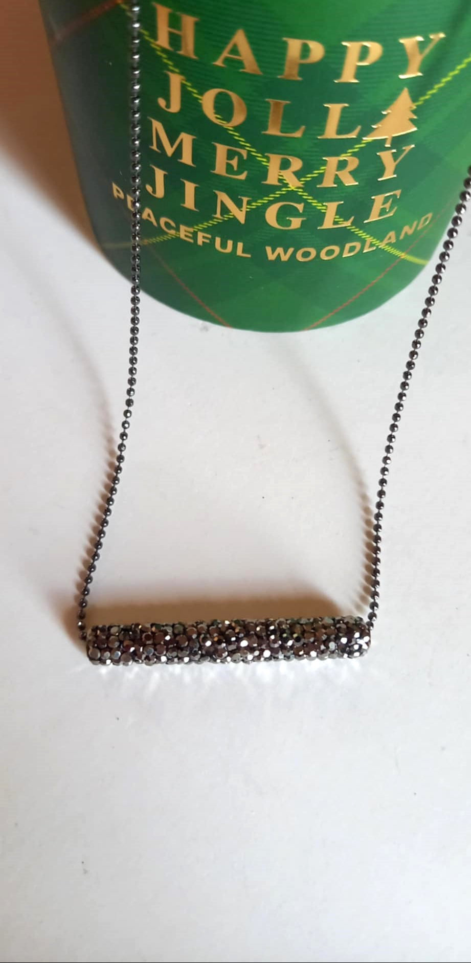 Κολιέ με μπάρα με ζιργκόν