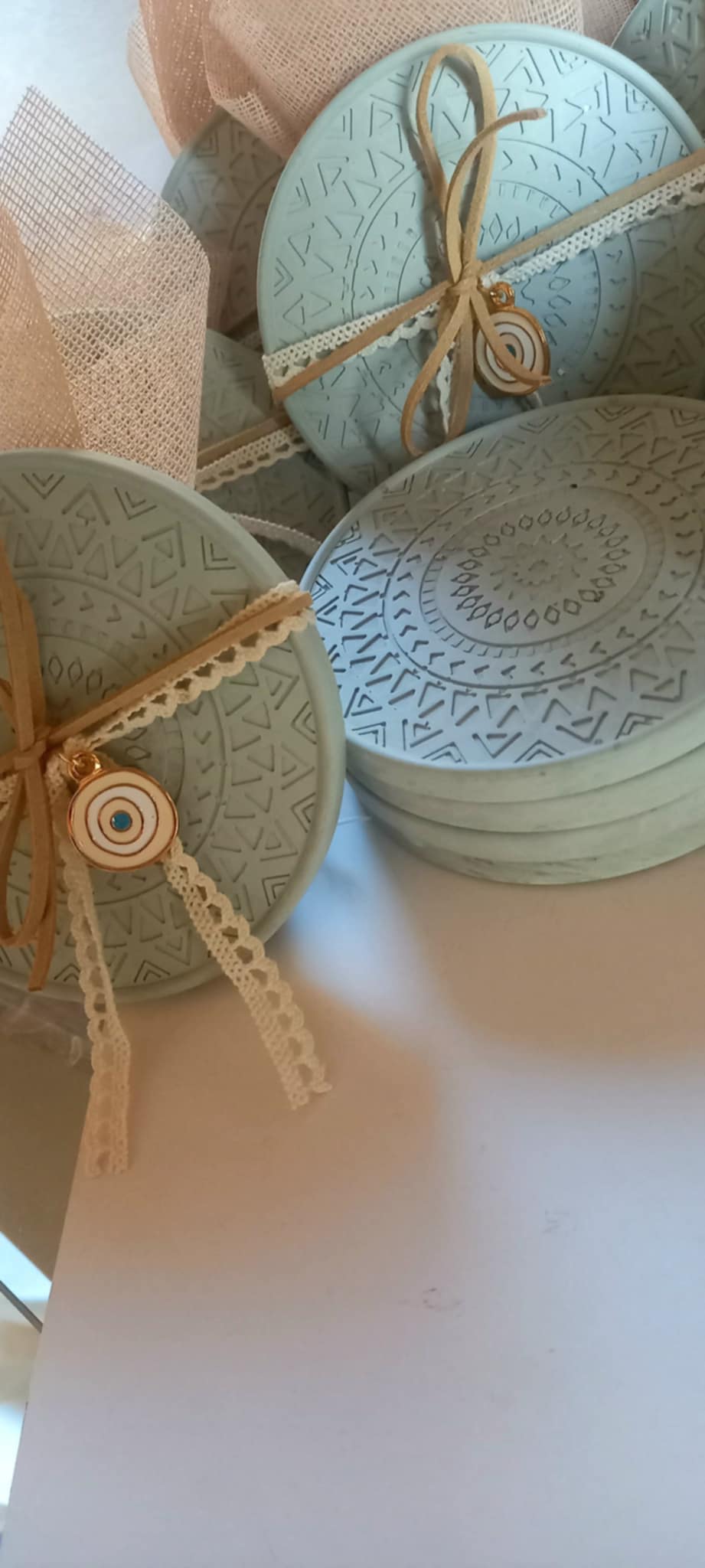 Μπομπονιέρα βάπτισης κεραμικό σουβέρ