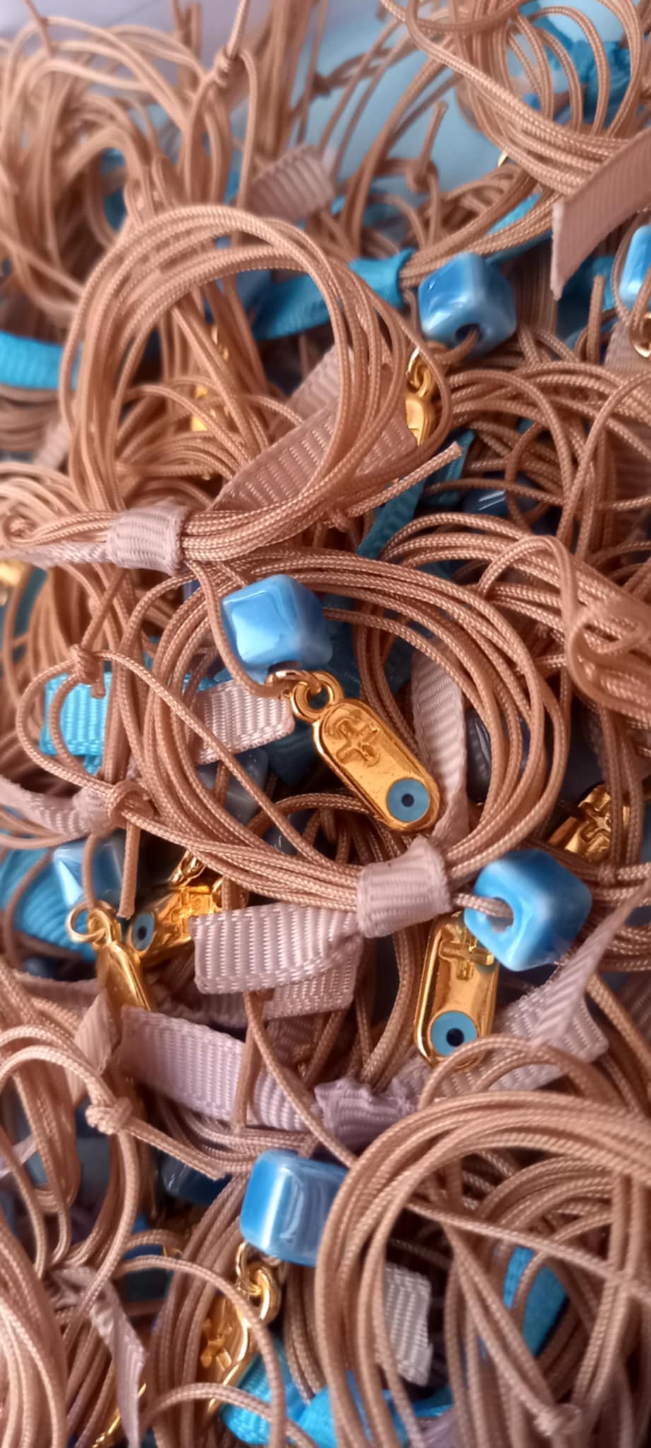 Μαρτυρικό βάπτισης με κεραμικό κύβο και σταυρό