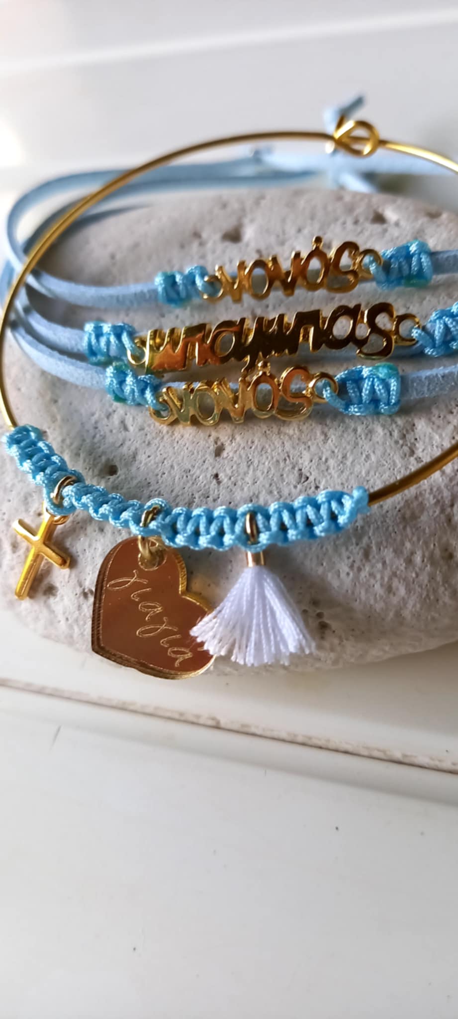 Μαρτυρικό βραχιόλι - βέργα για μαμά, νονά, γιαγιά