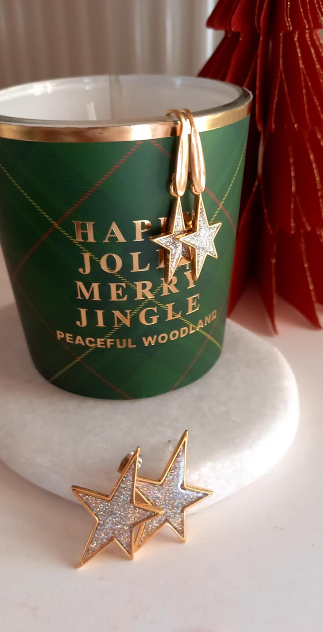 Σκουλαρίκια από ατσάλι με αστέρια