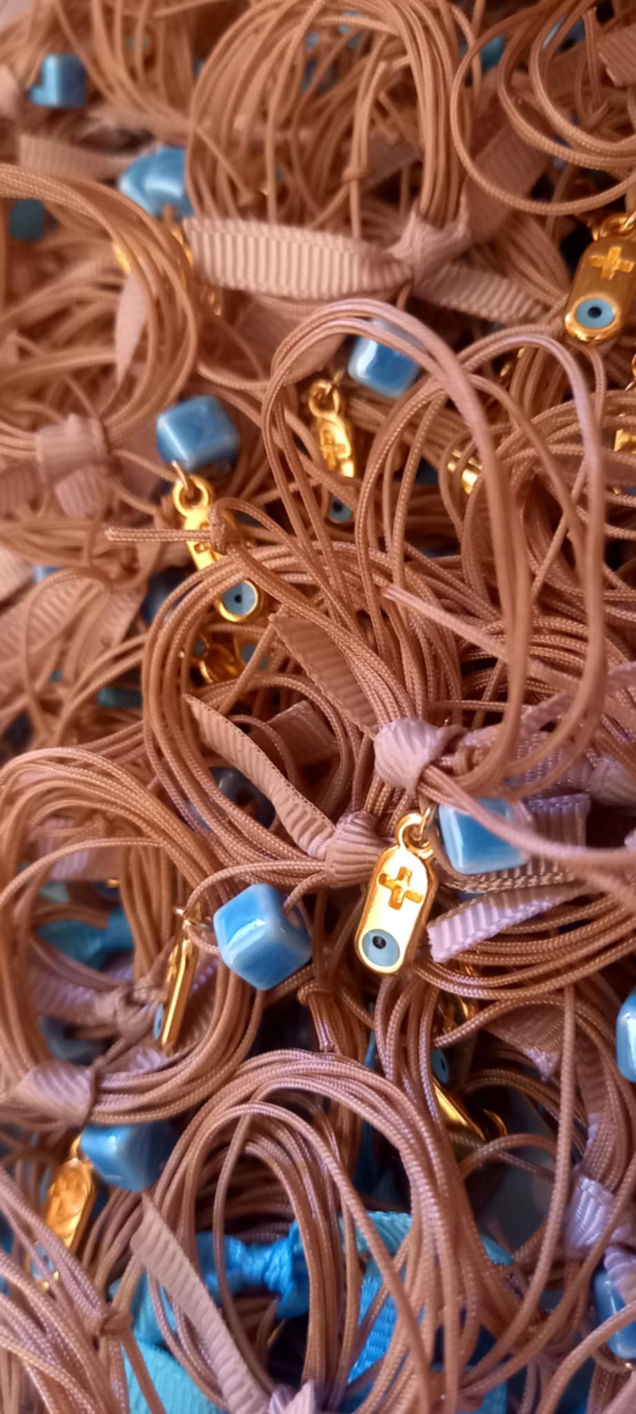 Μαρτυρικό βάπτισης με κεραμικό κύβο και σταυρό