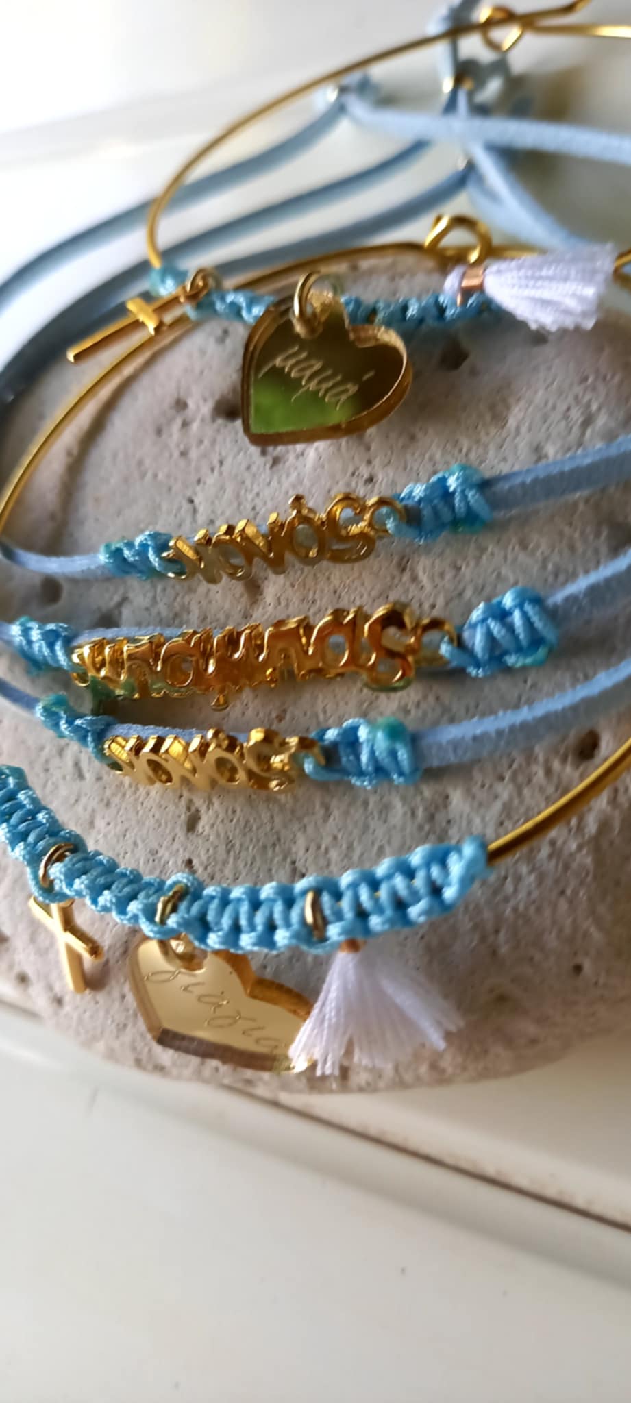 Μαρτυρικό βραχιόλι - βέργα για μαμά, νονά, γιαγιά