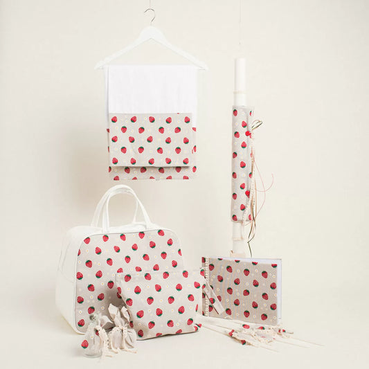 Σετ βάπτισης φράουλες