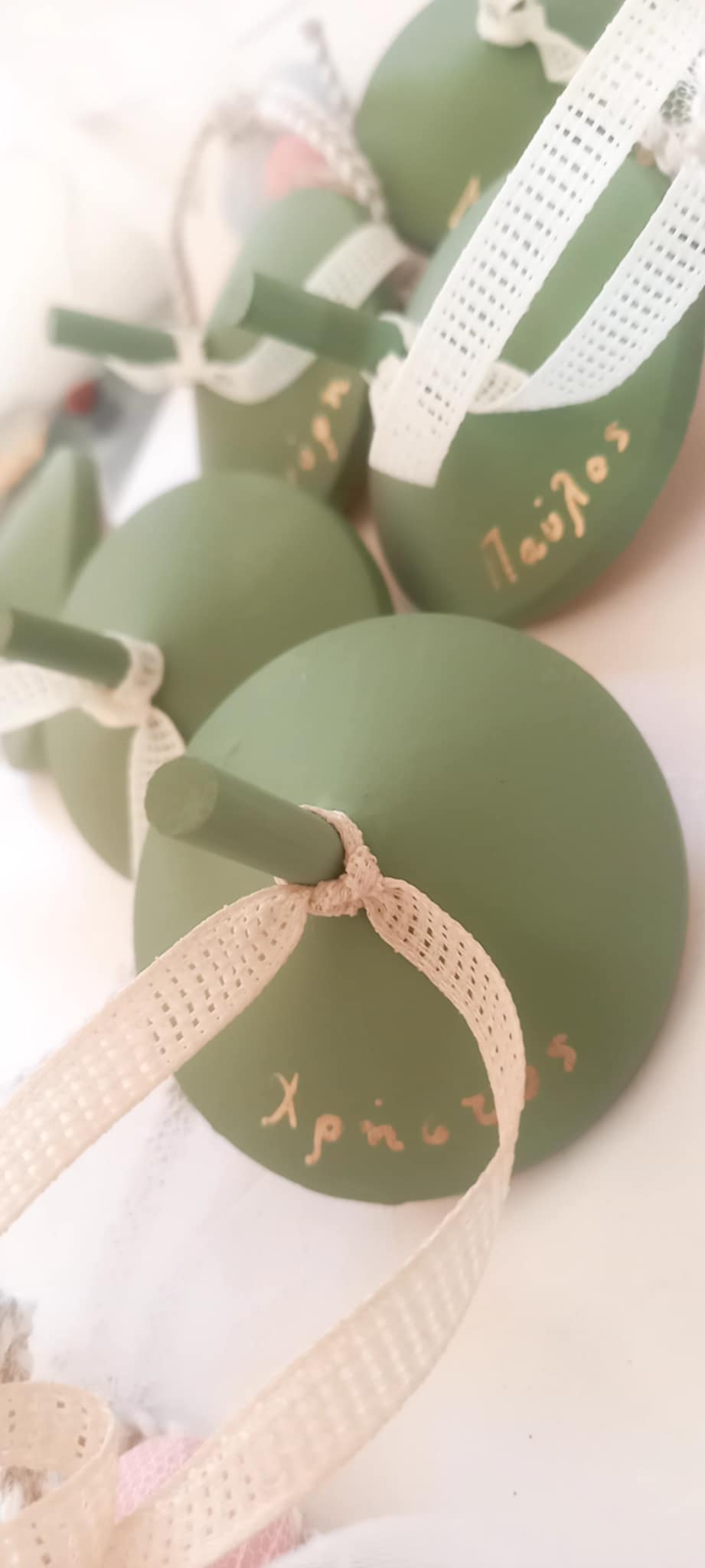 Μπομπονιέρα βάπτισης σβούρα με όνομα