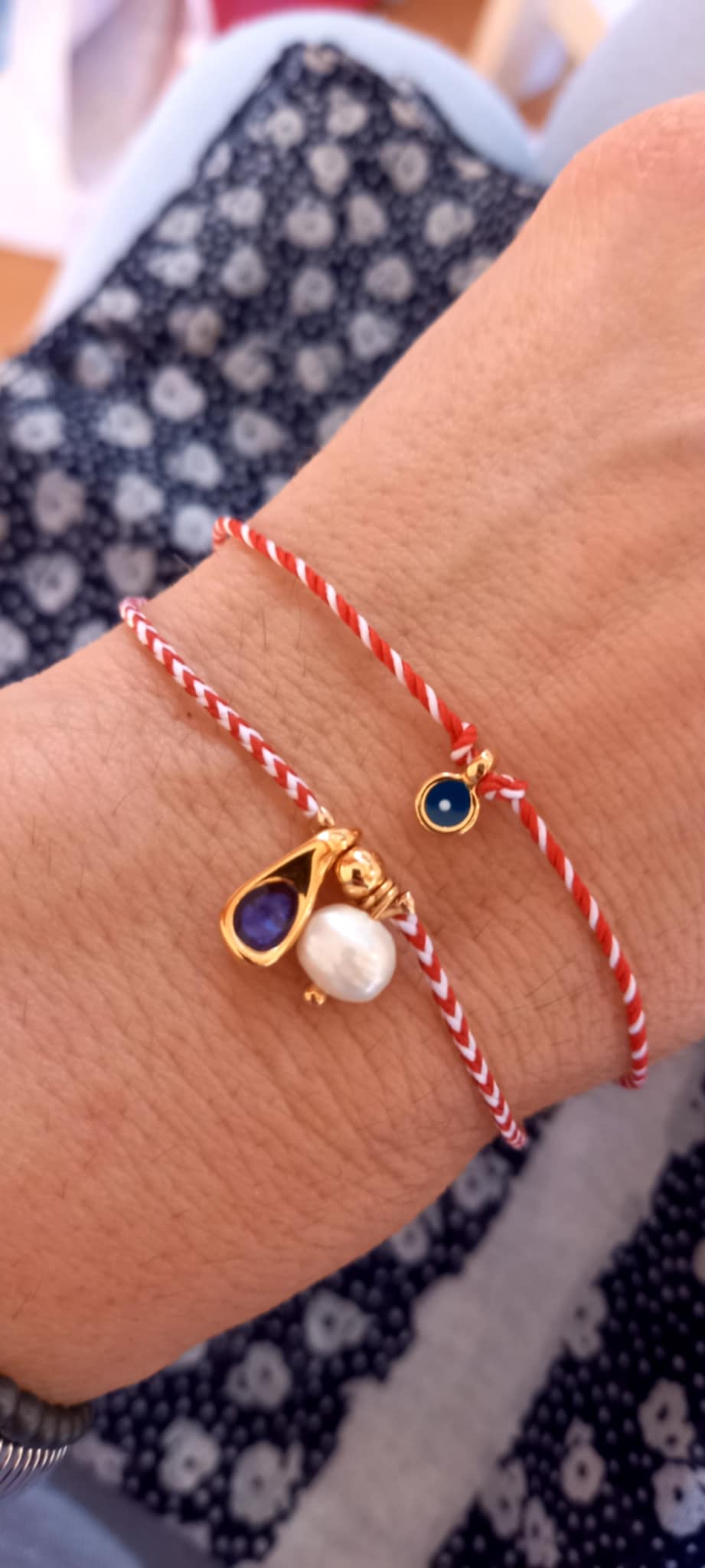 Βραχιόλι μαρτάκι με μίνι ματάκι