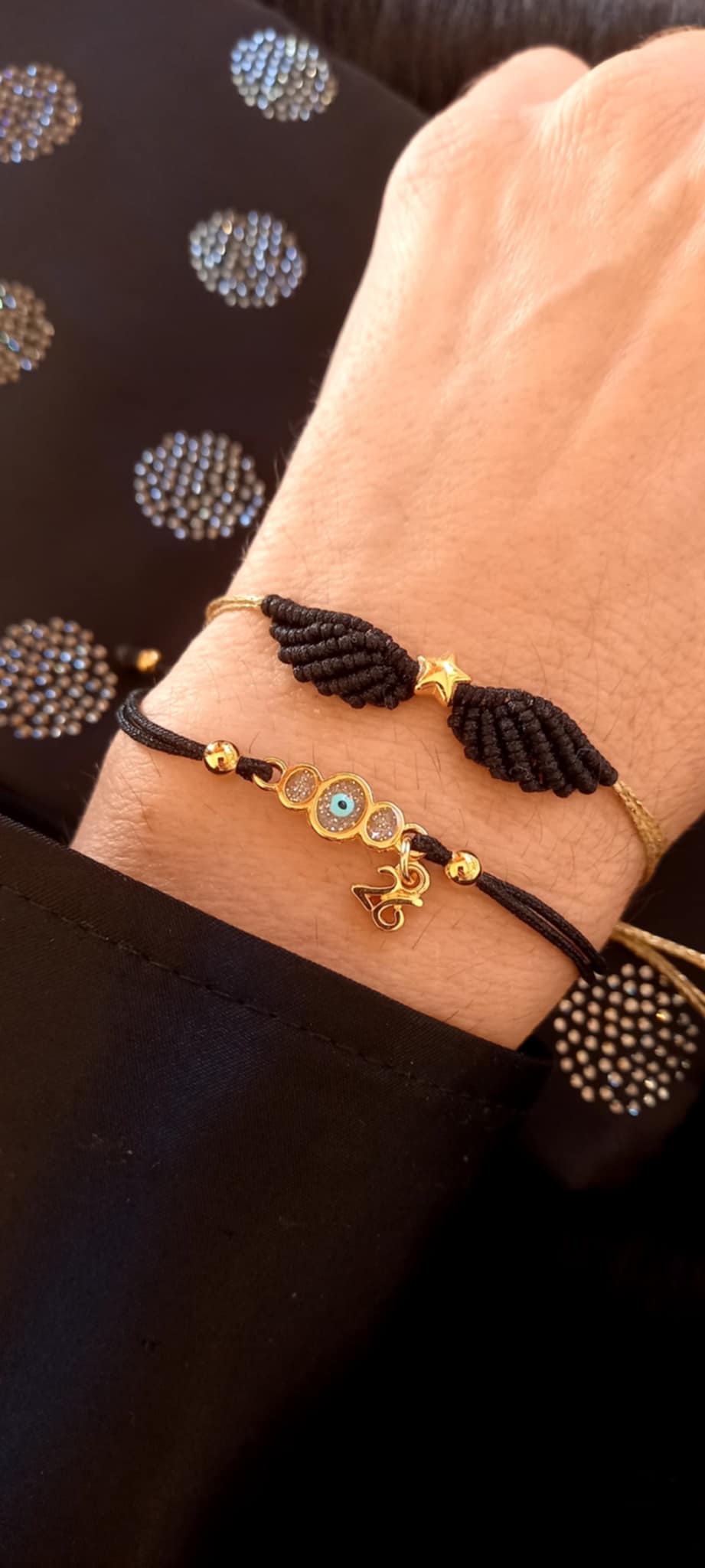 Βραχιόλι γούρι 2026 με επιχρυσωμένα στοιχεία