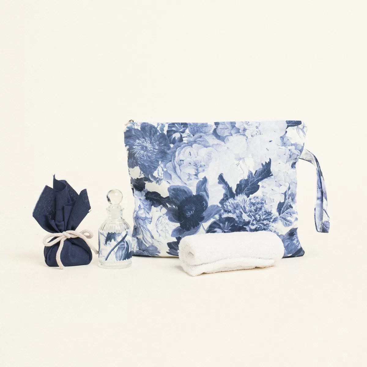 Σετ βάπτισης μπλε φλοράλ