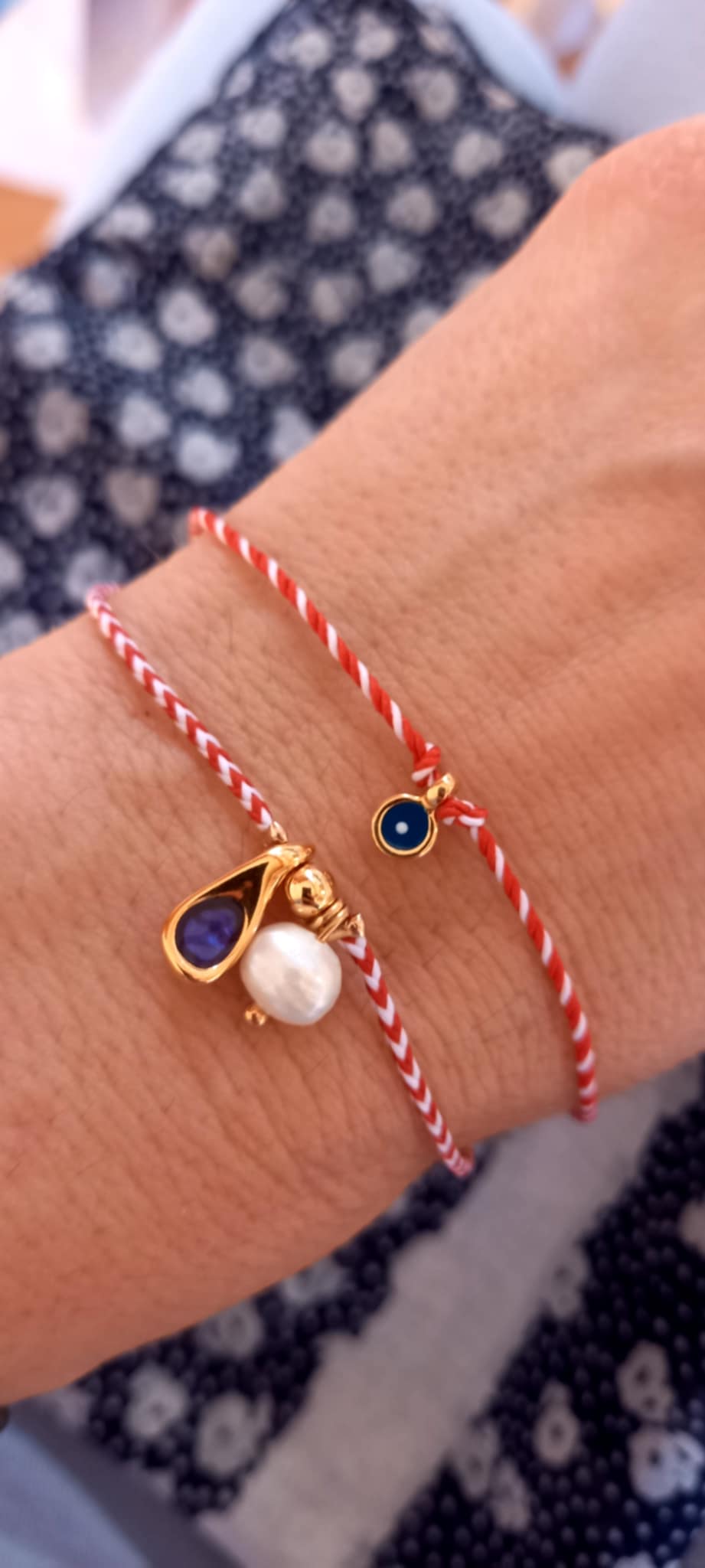 Βραχιόλι μαρτάκι με μίνι ματάκι