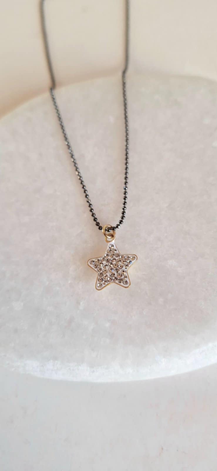 Κολιέ με αλυσίδα και μοτίφ αστέρι