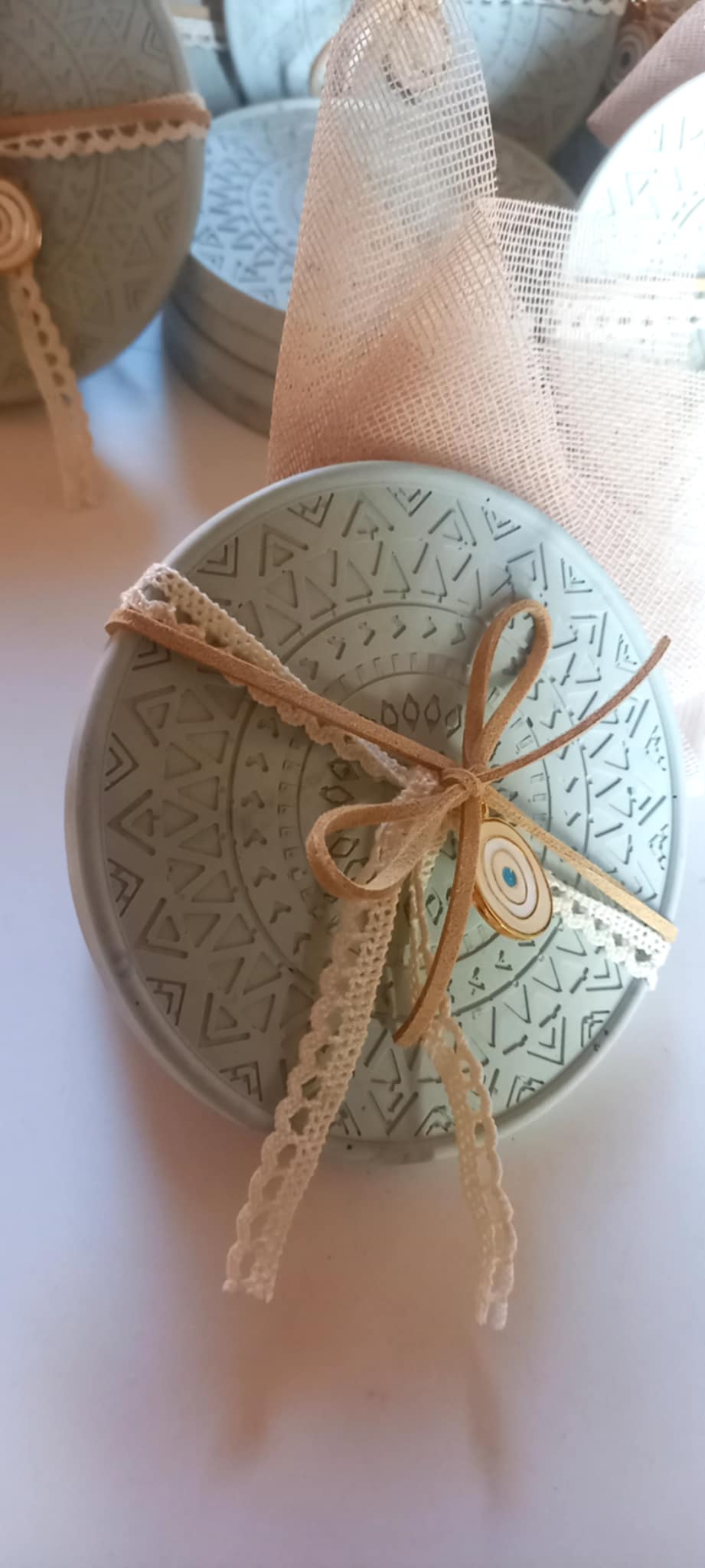 Μπομπονιέρα βάπτισης κεραμικό σουβέρ