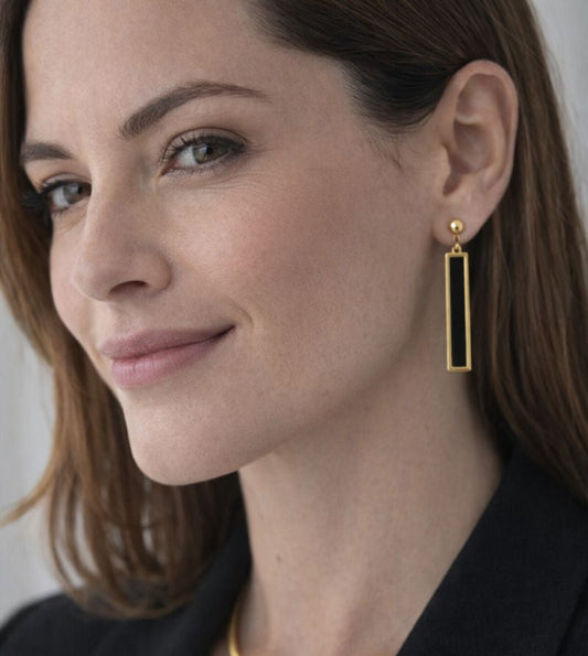 Σκουλαρίκια με μοτίφ από γυαλί