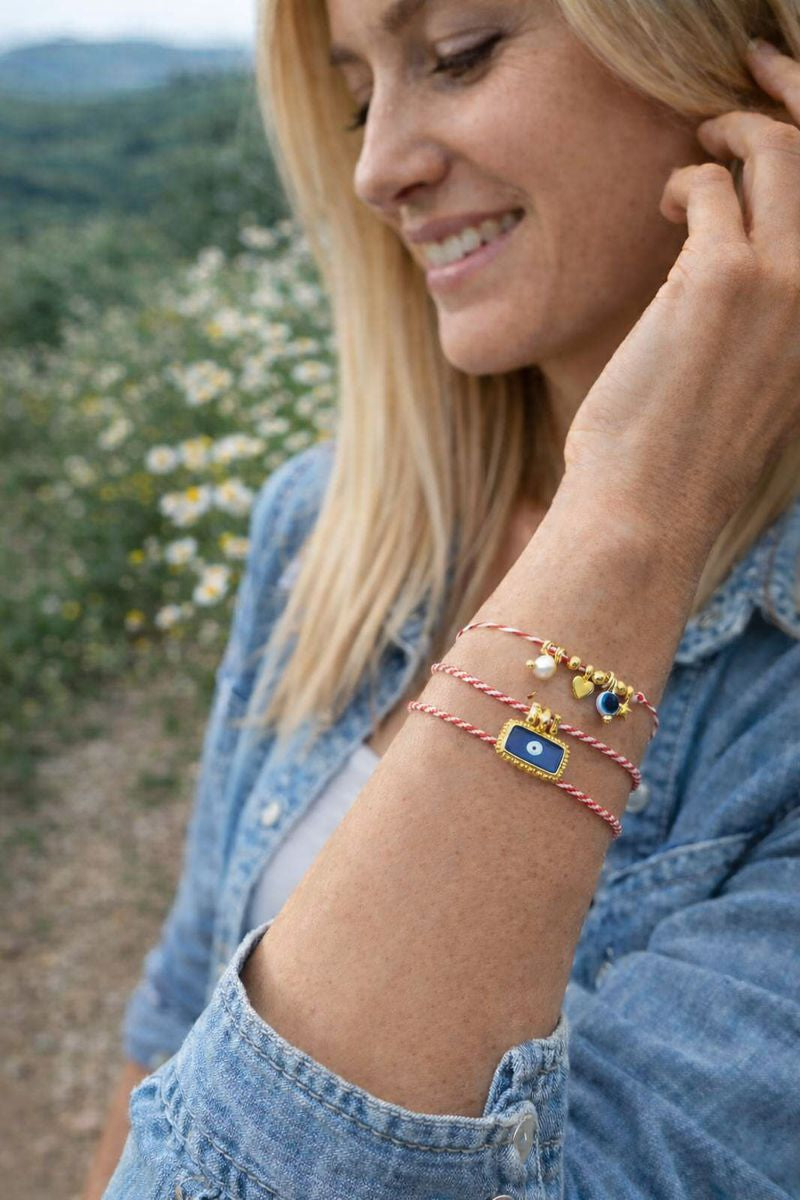 Βραχιόλι μαρτάκι με boho στοιχείο