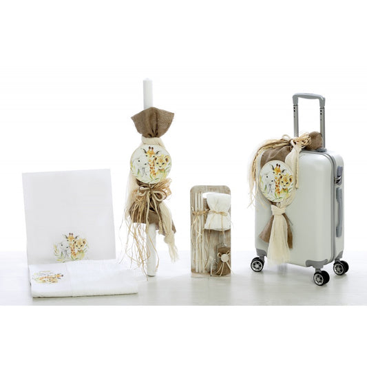 Σετ βάπτισης με baby ζωάκια ζούγκλας