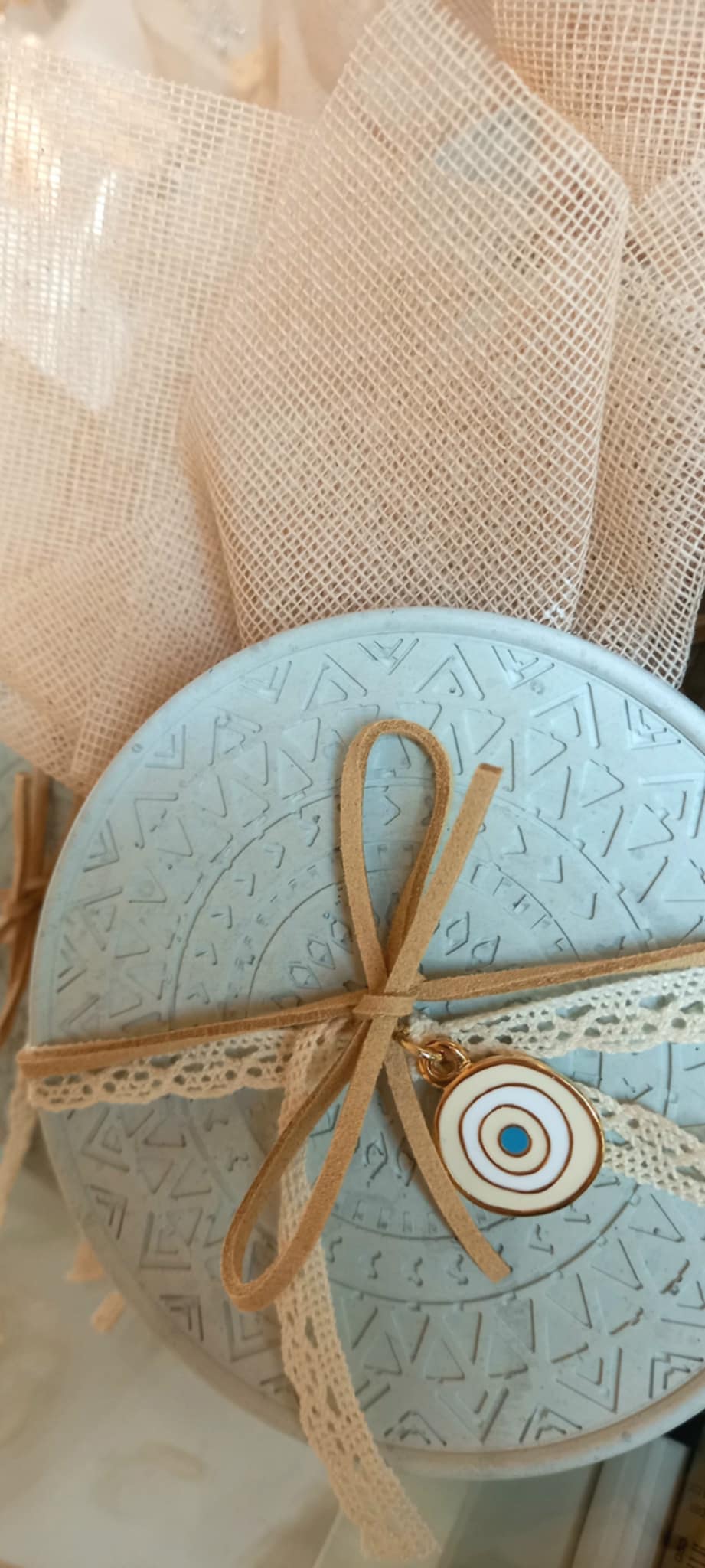 Μπομπονιέρα βάπτισης κεραμικό σουβέρ