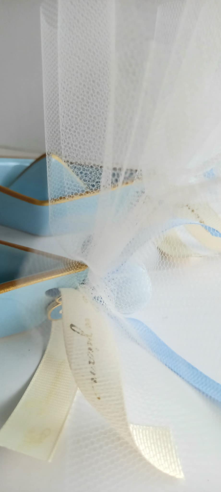 Μπομπονιέρα βάπτισης κεραμικό καραβάκι με μάτι