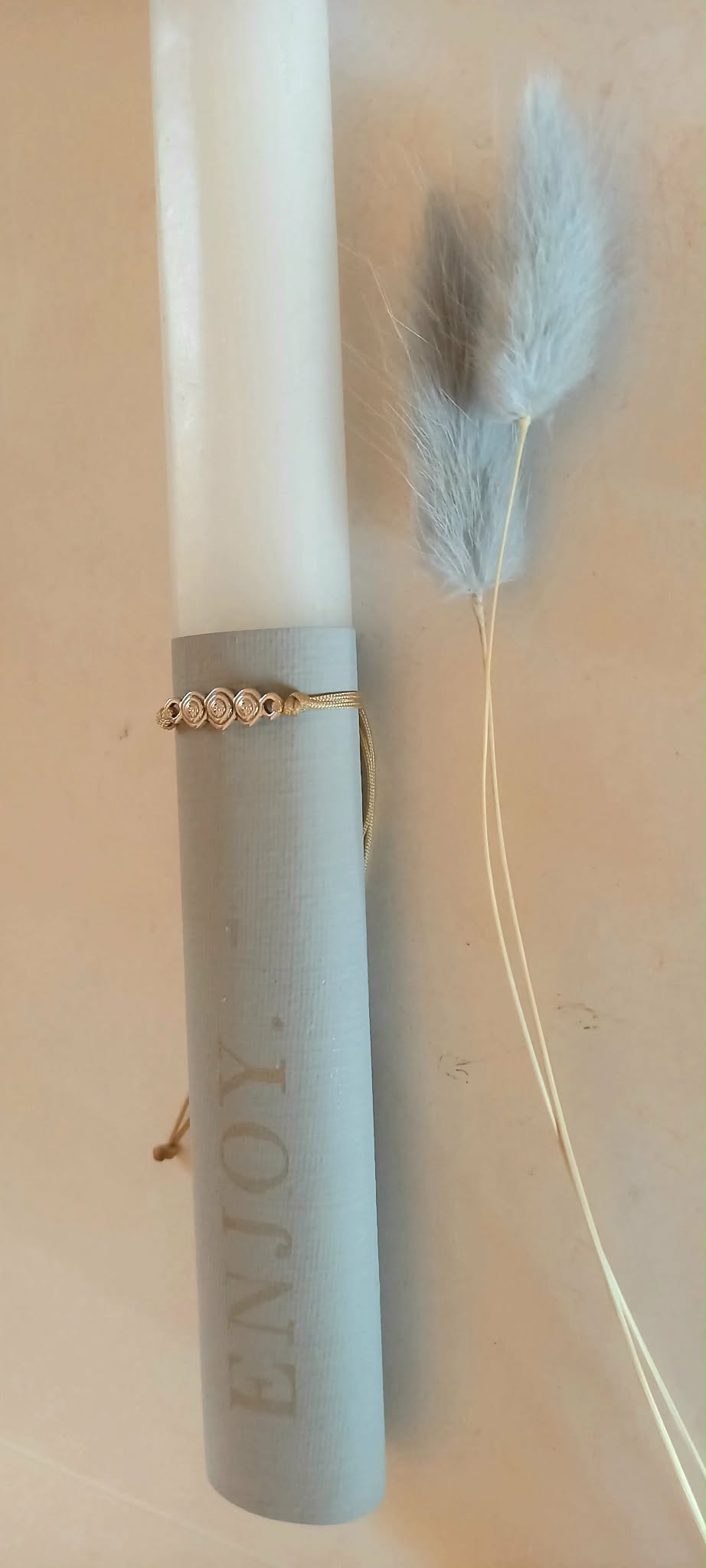 Αρωματική λαμπάδα με βραχιόλι