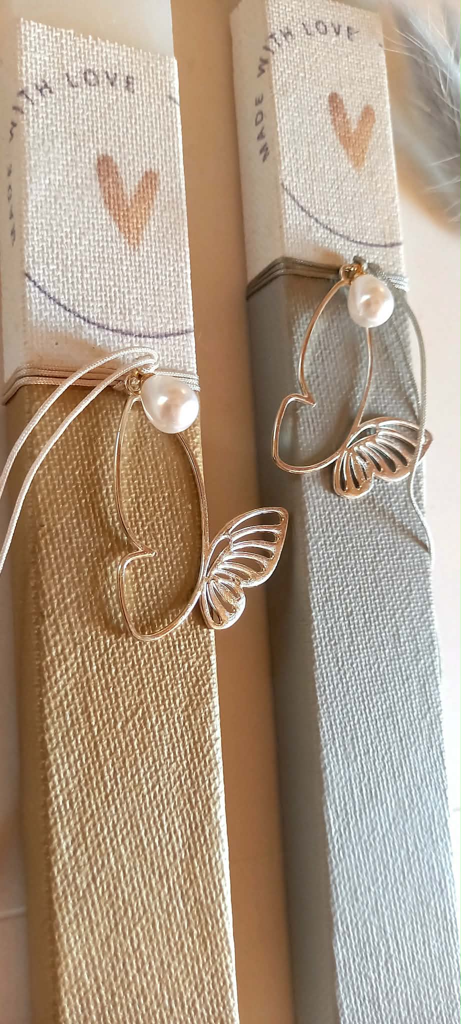 Αρωματική λαμπάδα με μεταλλικό στοιχείο