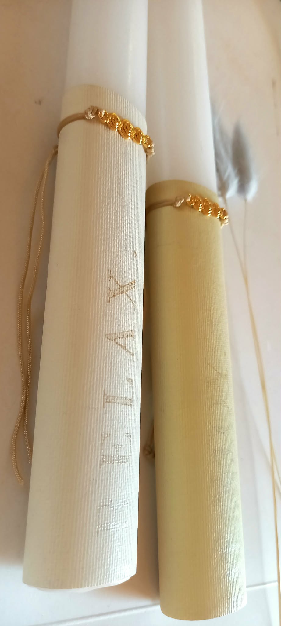 Αρωματική λαμπάδα με βραχιόλι