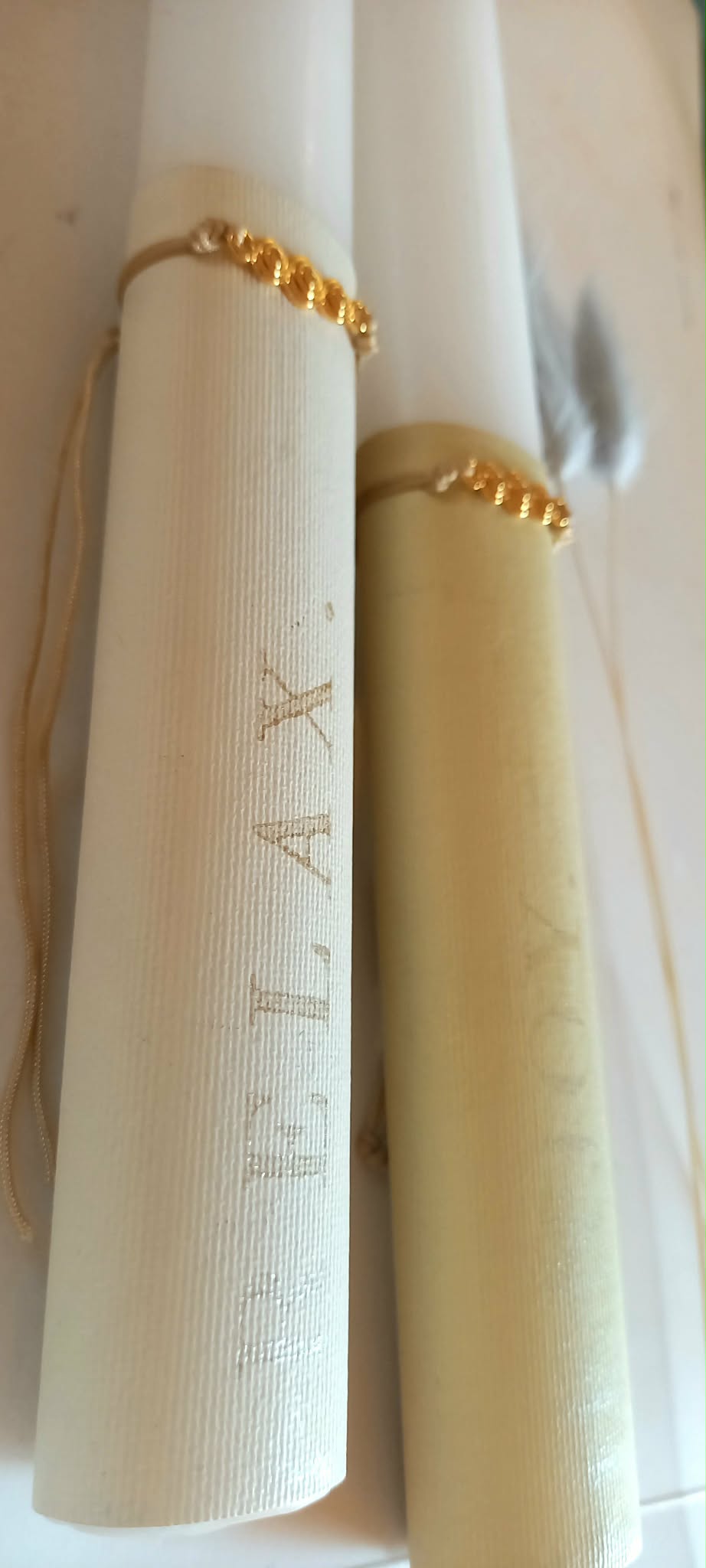 Αρωματική λαμπάδα με βραχιόλι