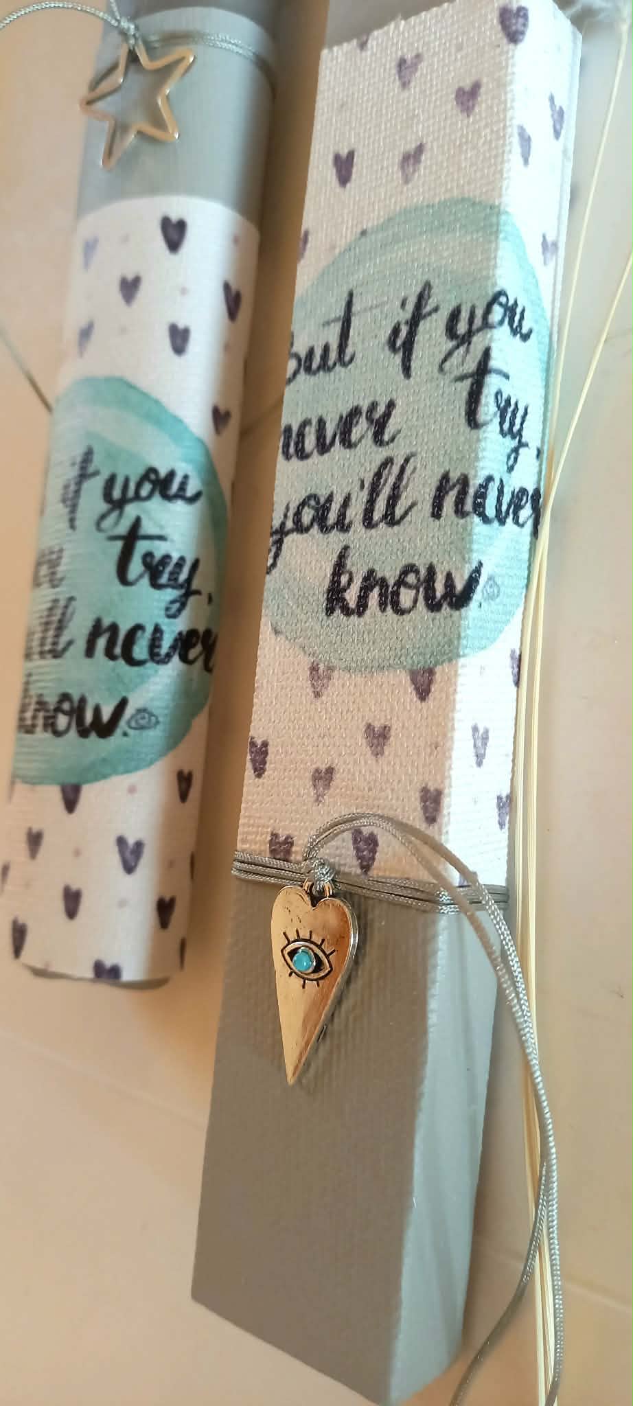 Αρωματική λαμπάδα με μεταλλικό στοιχείο