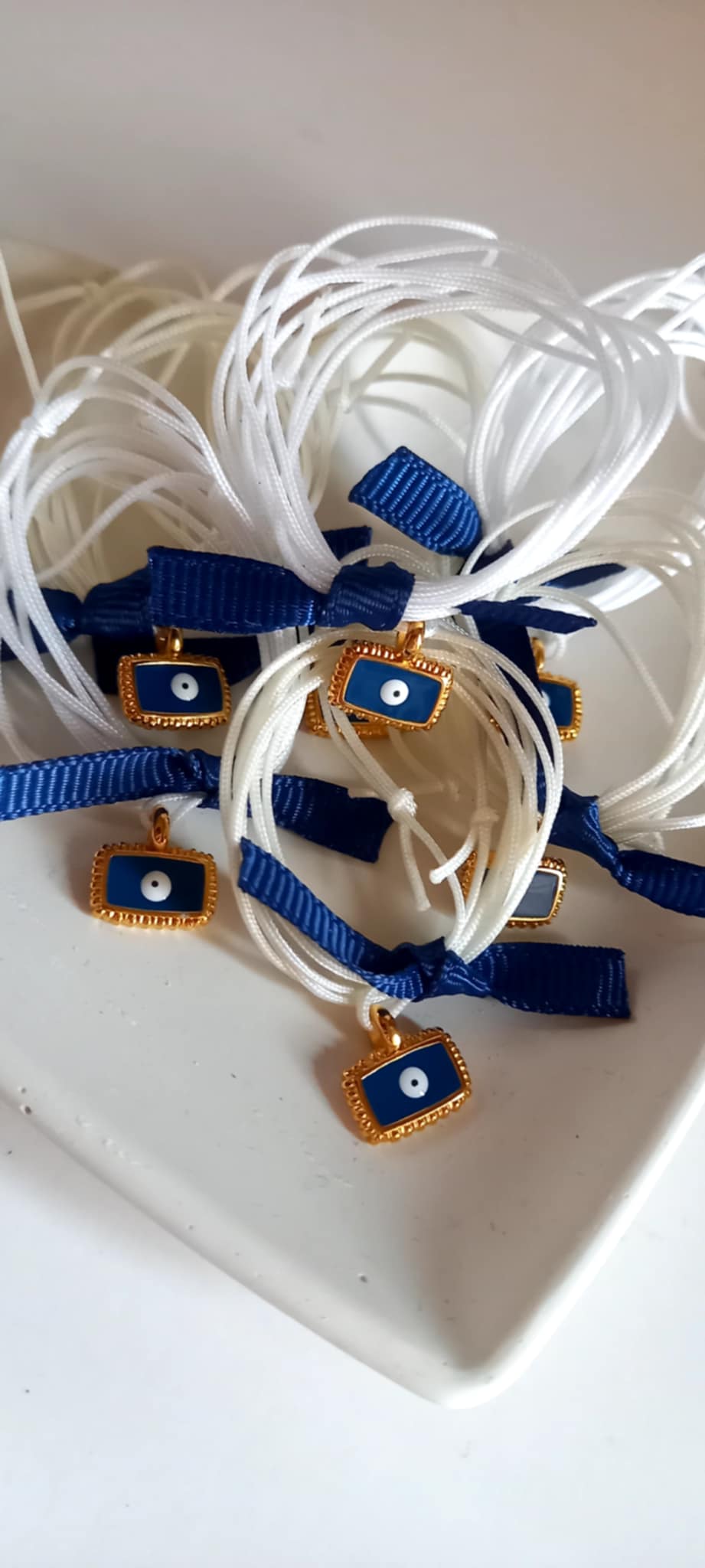 Μαρτυρικό βάπτισης για το λαιμό με boho στοιχείο με μάτι