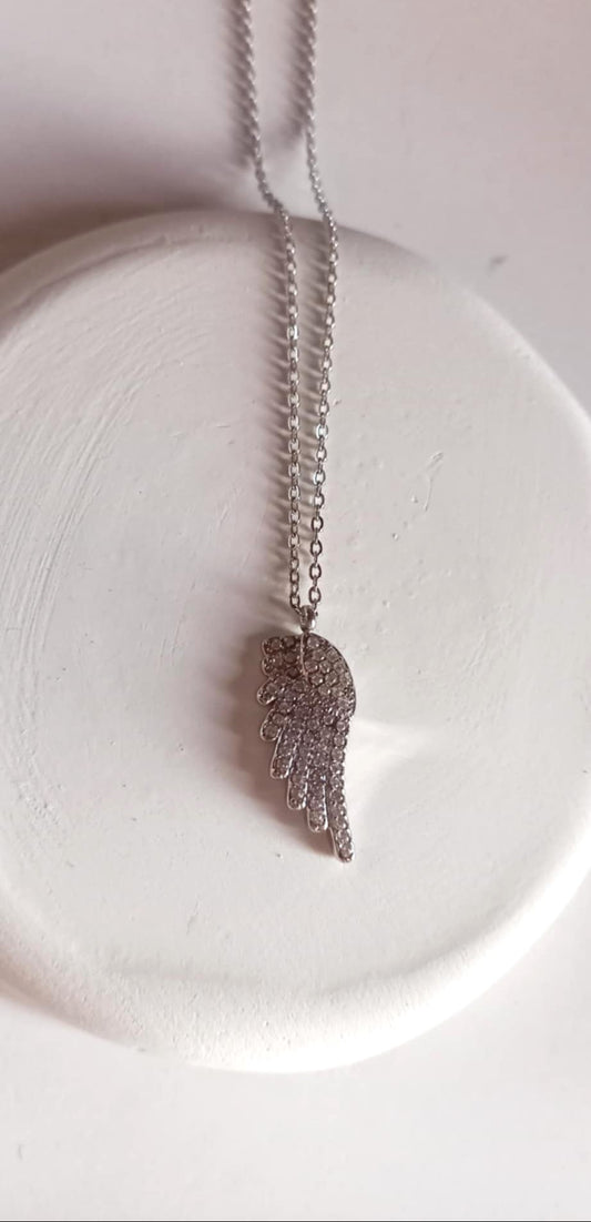 Κολιέ με μοτίφ φτερό αγγέλου